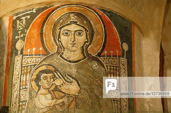 Heilige Jungfrau und Heiliger Johannes Kamate koptisches Kloster  Maria stillt Jesus