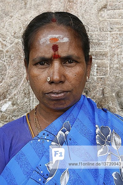 Porträt einer indischen Frau.
