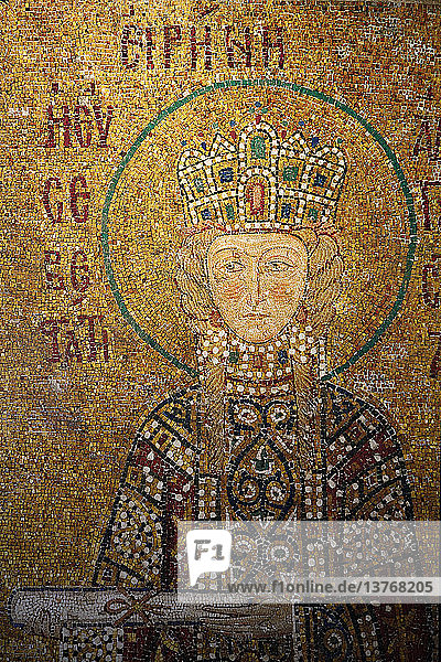 Mosaik der Hagia Sophia  Kaiserin Irene hält eine Schriftrolle
