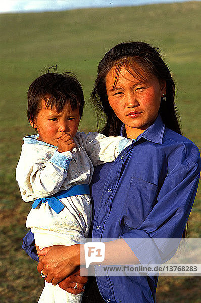 Children in Northern Mongolia