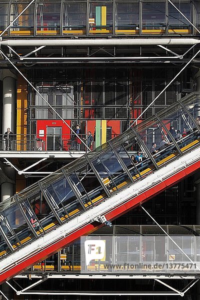 Pompidou-Zentrum  Paris  Frankreich.