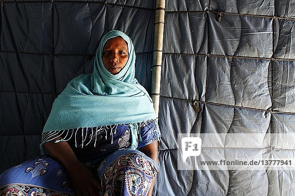 Somalischer Flüchtling im Lager Choucha  Ras Jedir  Tunesien.