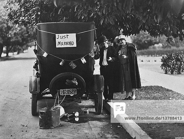 Hollywood  California: 1925 A scene from the silent film  ´A Woman of the World´.