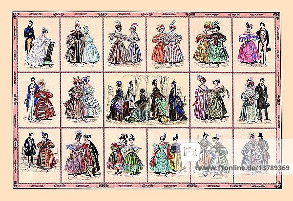Italian Fashion of 1833 - Composite 1833