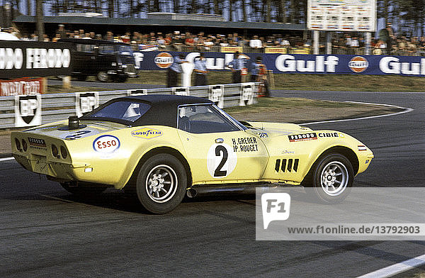 Henri Greder-Jean Pierre Rouget´s Corvette ZL1 beim 24-Stunden-Rennen von Le Mans  Frankreich 1970. '