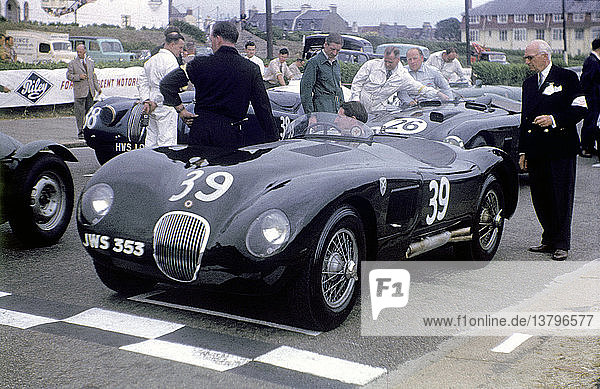 Jaguar C-type at the Jersey International.
