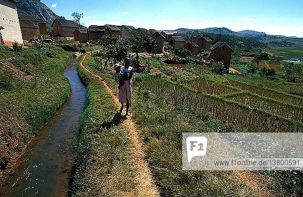 Anjamana village in Southern Madagascar  Anjamana  Madagascar.