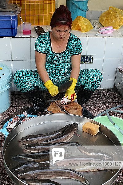 Fisch. Ben Thanh Markt. Ho Chi Minh Stadt  Vietnam