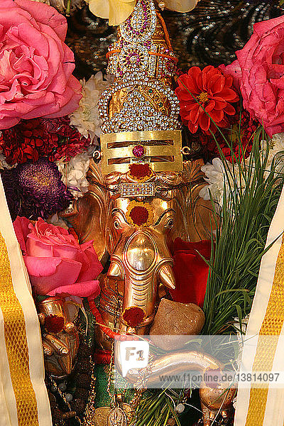 Ganesh-Fest im Sri Manicka Vinayakar Alayam-Tempel