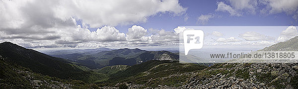 Gebirgszug  Franconia Ridge Trail  Mt Lafayette  New Hampshire  USA