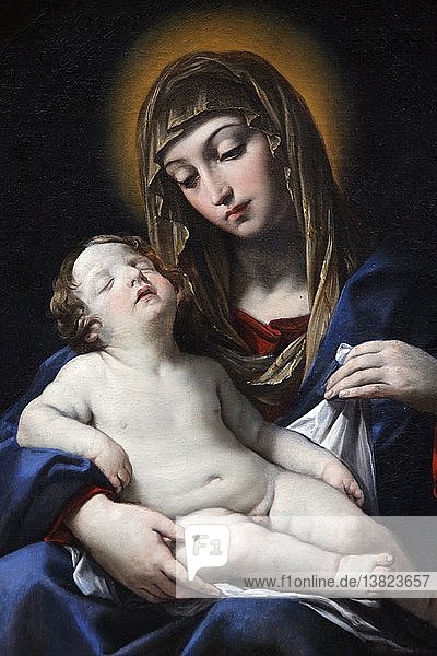Jungfrau mit Kind von Francesco Gessi (1624).