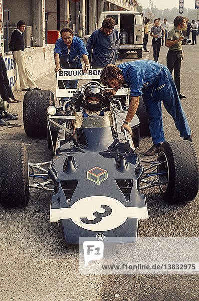 Graham Hill. Rob Walker´s Lotus 72 Boxen  1970. '