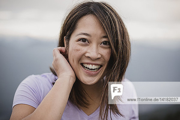 Portrait happy  confident young woman