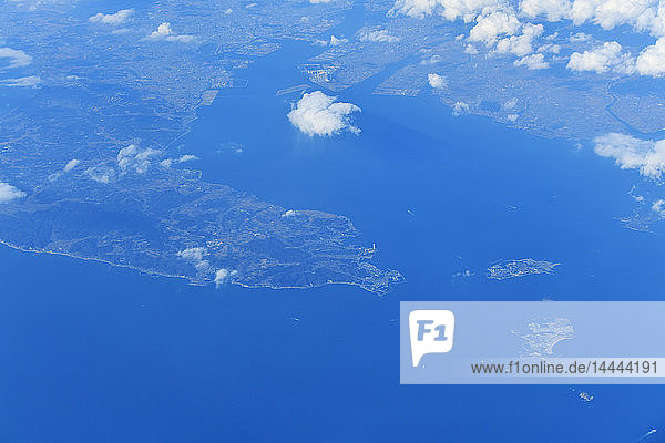Luftaufnahme der Präfektur Aichi  Japan