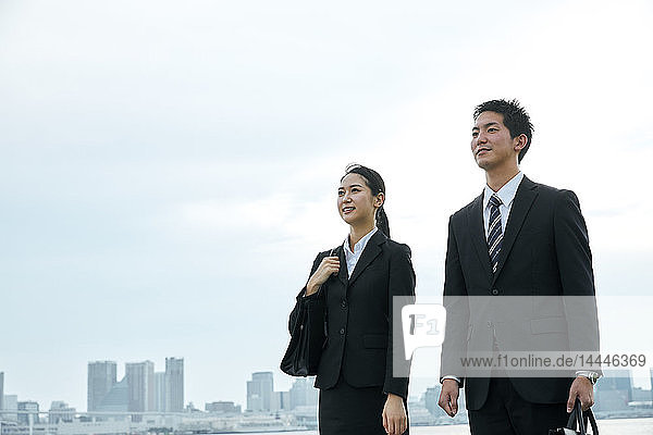 Young Japanese businesspeople