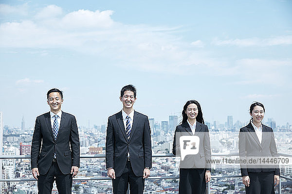 Young Japanese businesspeople