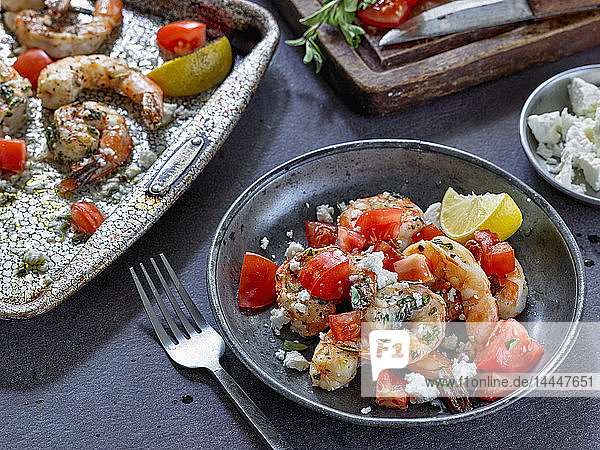 Greek Style Broiled Shrimp
