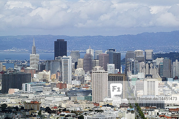 Stadtzentrum von San Francisco Skyline