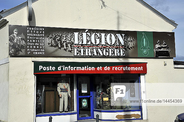 Frankreich  Region Pays de La Loire  Stadt Nantes  Informations- und Rekrutierungsbüro der französischen Fremdenlegion.