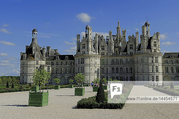 Europa  Frankreich  Centre-Val de la Loire  Loir-et-Cher ( 41 )  Loire-Tal  Weltkulturerbe der UNESCO  Nationale Domäne des Schlosses von Chambord  Schloss  Park