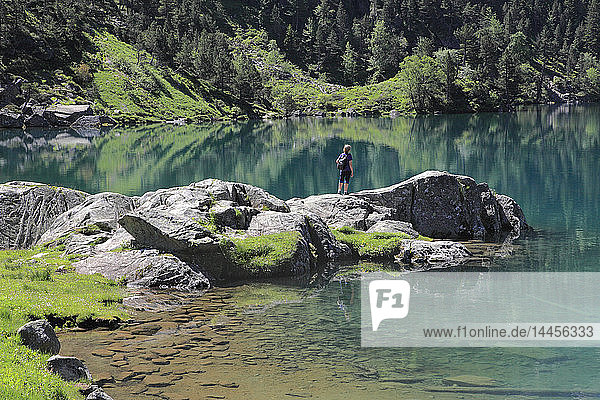 France  Occitanie (Midi Pyrenees )  Hautes Pyrenees (65)  Cauterets  Gaube lake (Pyrenees national park)
