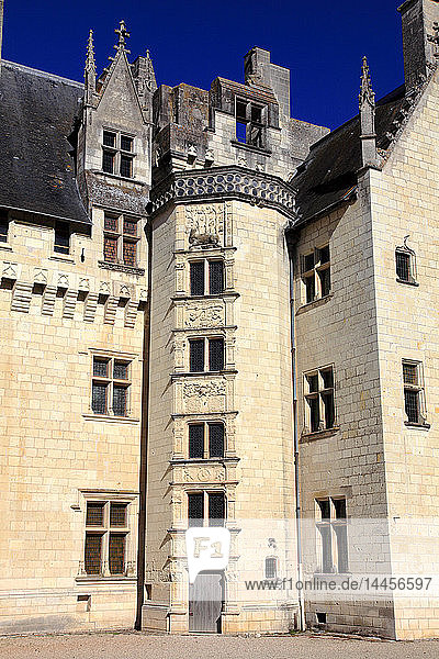 Frankreich  Pays de la Loire  Departement Maine et Loire (49)  Anjou  Montsoreau (die schönsten Dörfer Frankreichs)  das Schloss