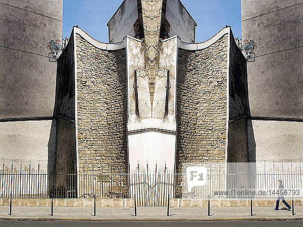WAND. Digitale Fotocollage. Paris.