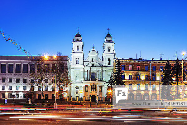 Barocke Kathedrale der Heiligen Jungfrau Maria  Minsk  Belarus  Osteuropa