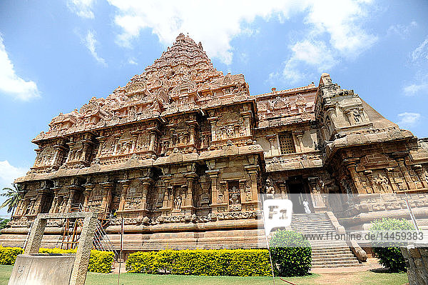 Der Shiva geweihte Gangaikonda Cholapuram Brihadisvara-Tempel aus dem 11. Jahrhundert  UNESCO-Weltkulturerbe  Bezirk Ariyalur  Tamil Nadu  Indien