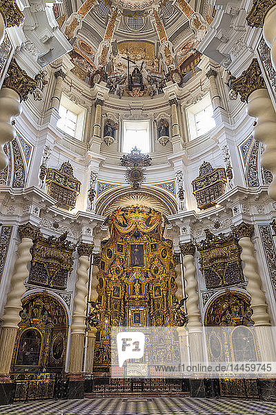Innenraum der Kirche San Luis de los Franceses  Sevilla  Andalusien  Spanien