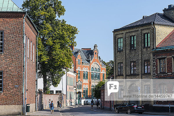 Historical buildings in Lund Sweden Scandinavia