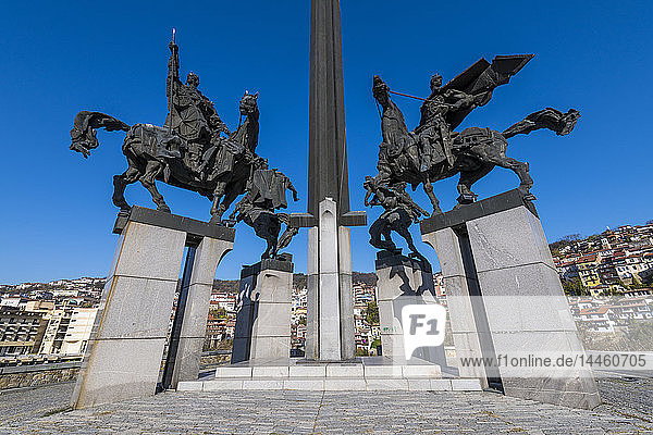 The Monument of Asenevci Veliko Tarnovo Bulgaria