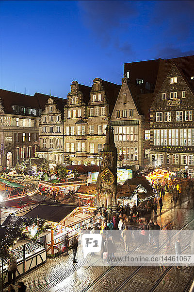 Market Square  Christmas markets  Bremen  Germany