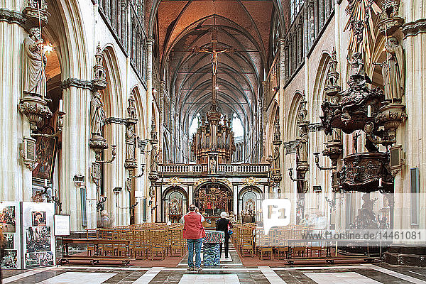Kirche Notre Dame  Brügge  Flämische Region  Westflandern  Belgien