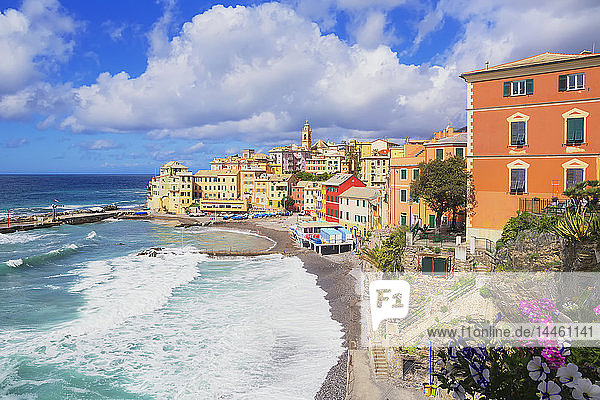 The picturesque village of Bogliasco, Bogliasco, Liguria, Italy