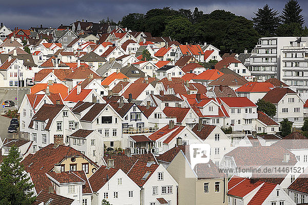 Stadtteil Gamle (Altstadt)  Stadt Stavanger  Provinz Rogaland  Norwegen  Skandinavien
