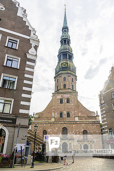 St. Peter's Church Old Town UNESCO World Heritage Site Riga Latvia
