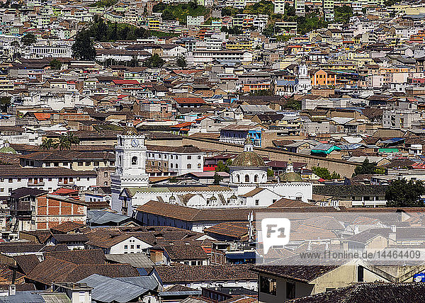 Altstadt  Blick von oben  Quito  Provinz Pichincha  Ecuador  Südamerika