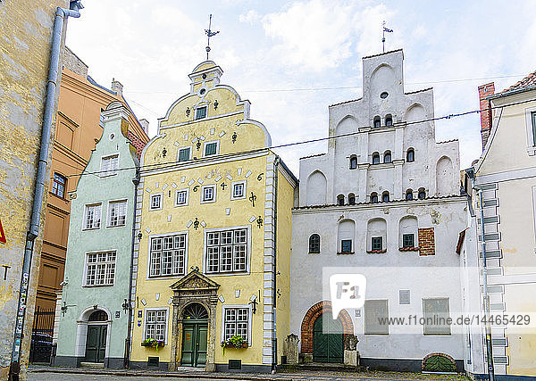 Drei Brüder  Altstadt  UNESCO-Weltkulturerbe  Riga  Lettland