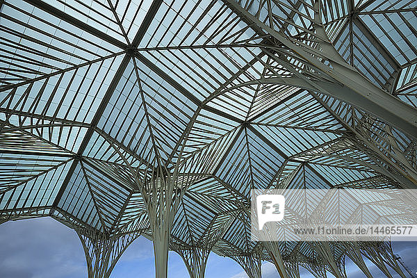Modern Architecutre  Lisbon Oriente Station  roof construction