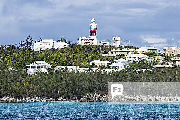 Bermuda  St. David's Island  St. David's Leuchtturm vom Turtle Beach aus gesehen