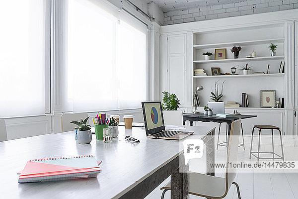 Interior of a modern coworking space