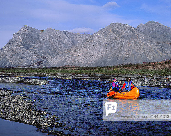 Canoeing East Fork Chandalar River ANWR Arctic Alaska summer scenic