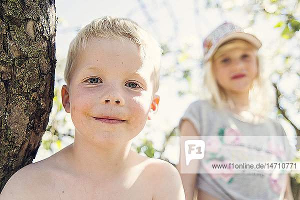 Portrait of smiling boy