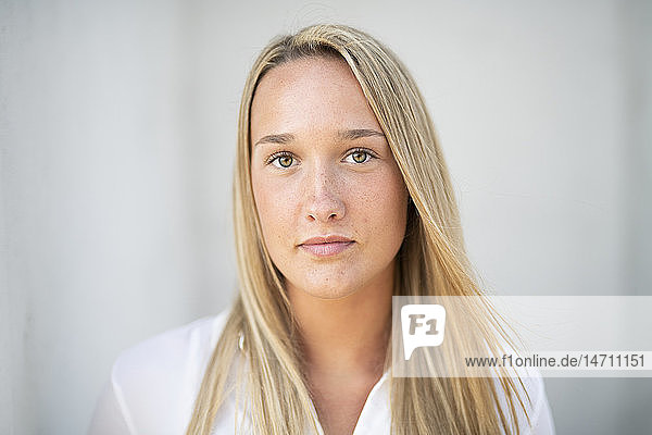 Portrait of young woman