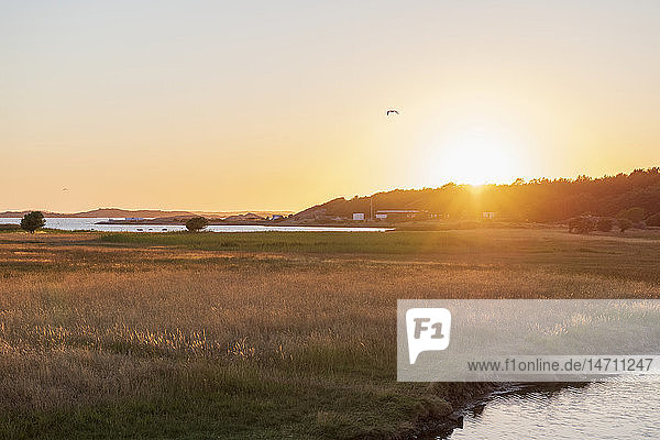 Sunset at coast