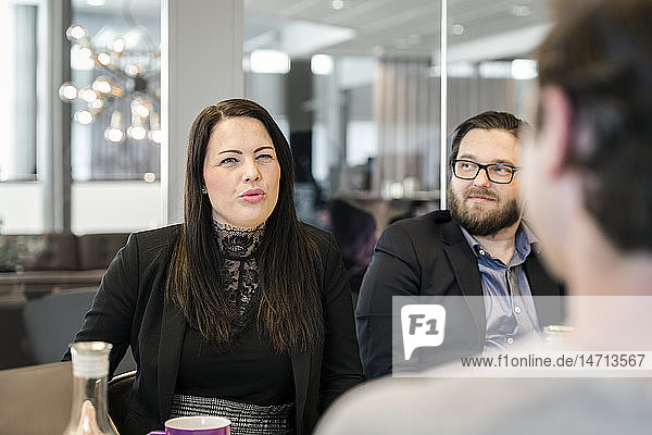 People at business meeting