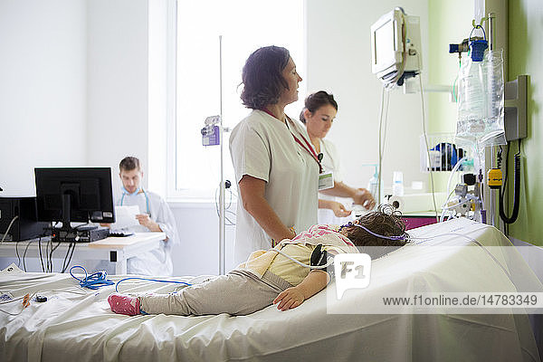 Reportage in the pediatric emergency unit in a hospital in Haute-Savoie  France.