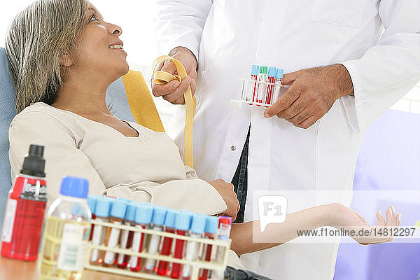 BLOOD SPECIMEN ELDERLY PERSON