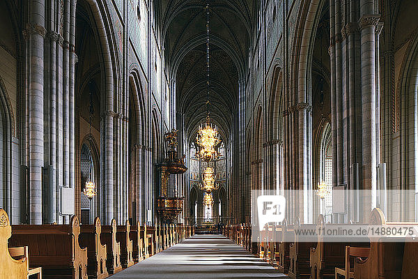 Interior of Uppsala Cathedral  Uppsala  Sweden